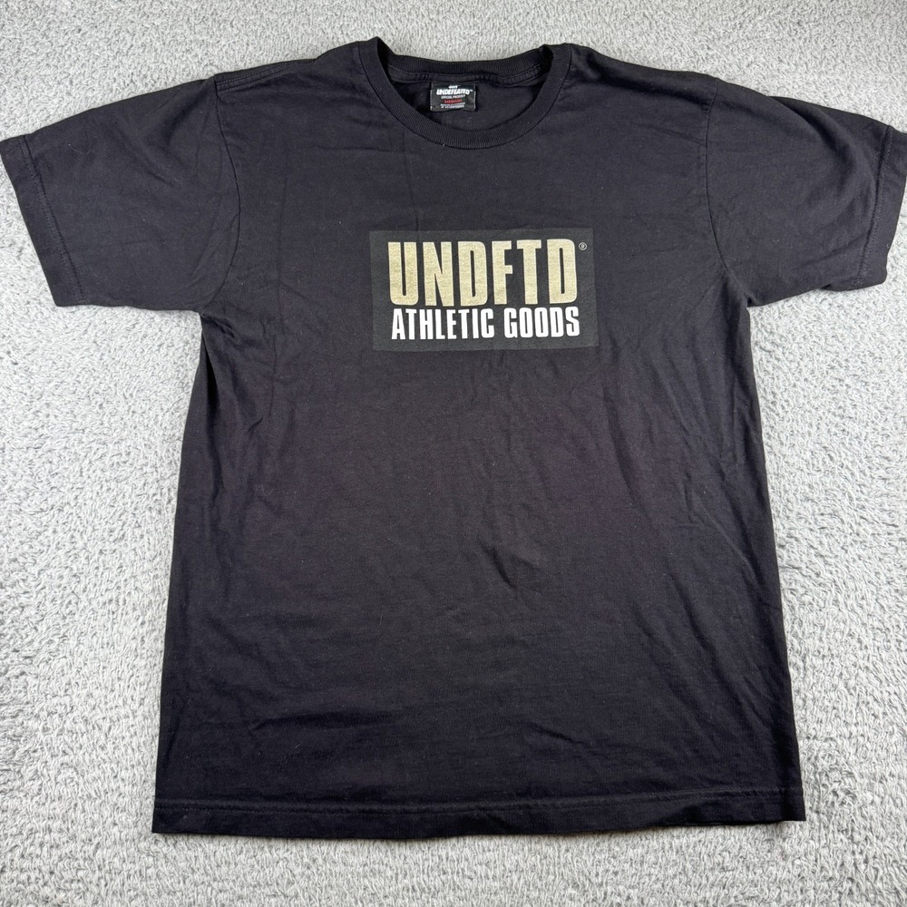 Undefeated Undftd Athletic Goods Streetwear Y2K Black T Shirt Men Size M